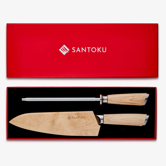 Haruta (はるた はるた) Caja de caja Chef Knife & Steel Set