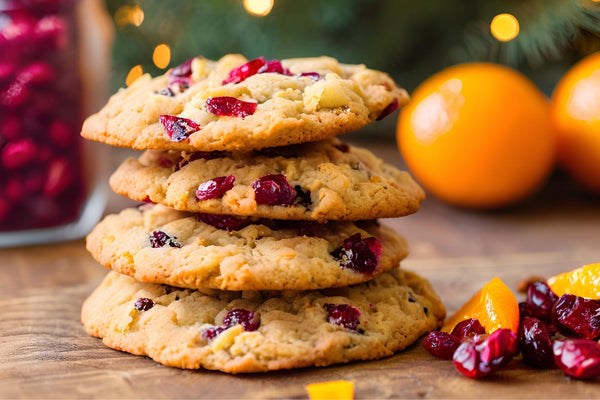 Galletas de naranja de arándano masticables