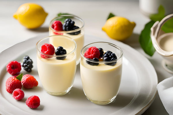 Creamy Lemon Posset with Fresh Berries