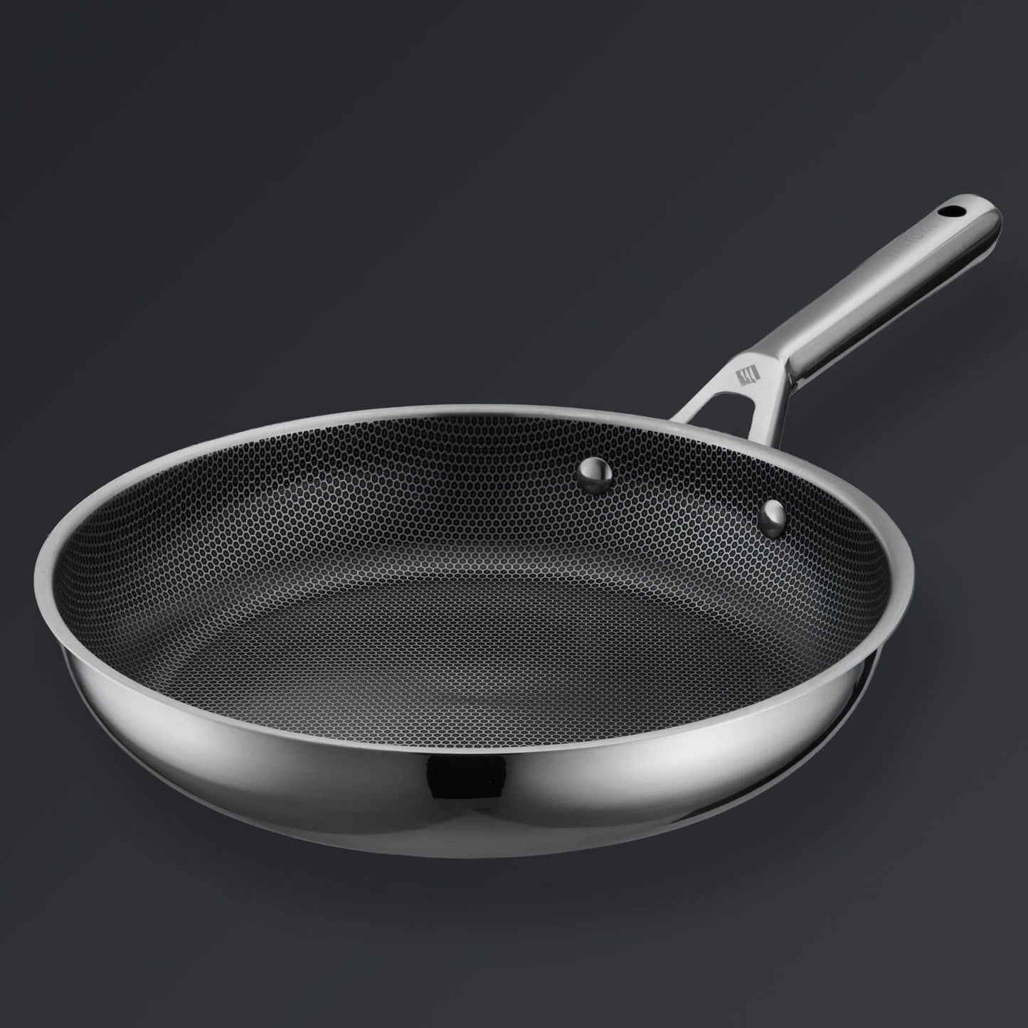 Hive Hybrid™ 8-Piece Pan & Lid Set (4 Frying Pans + 4 Matching Lids)