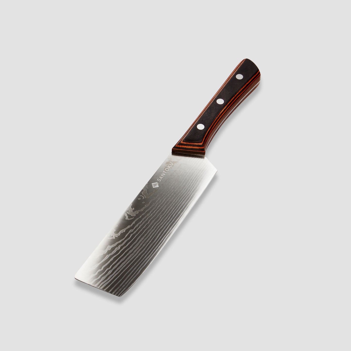 Yuhi Juego de cuchillos de cocina con diseño de Damasco de 6 piezas con mangos de madera de Pakka y caja de regalo