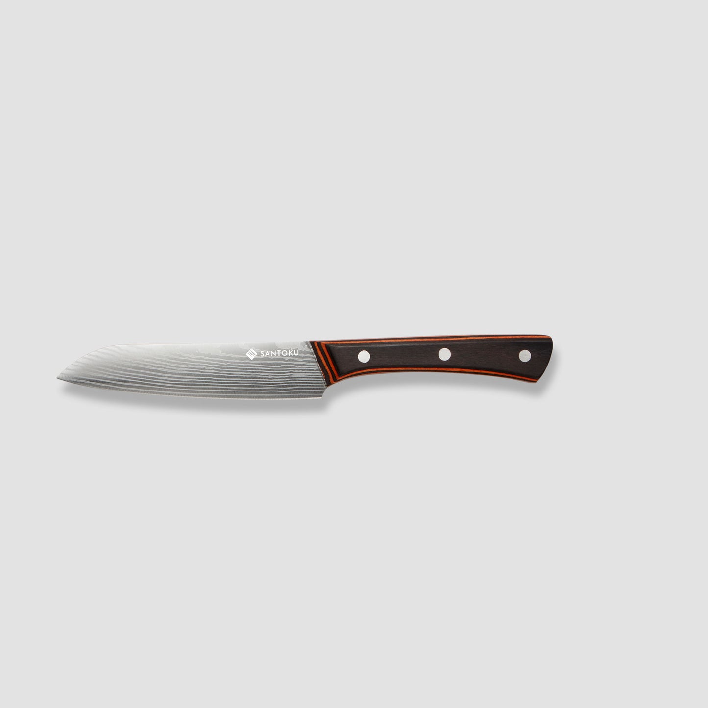 Yuhi Juego de cuchillos de cocina con diseño de Damasco de 6 piezas con mangos de madera de Pakka y caja de regalo