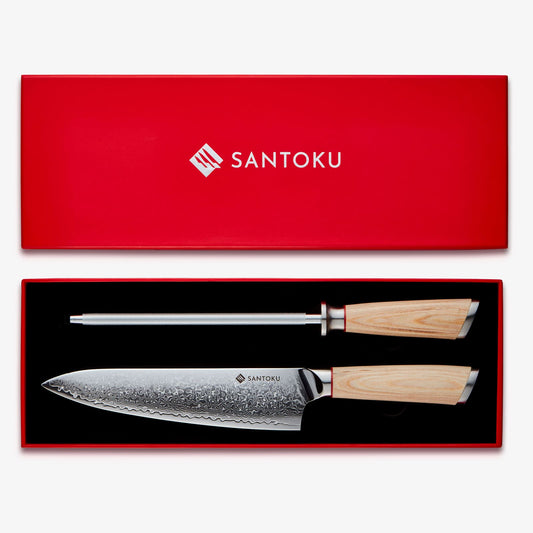 Haruta (はるた はるた) Caja de caja Chef Knife & Steel Set