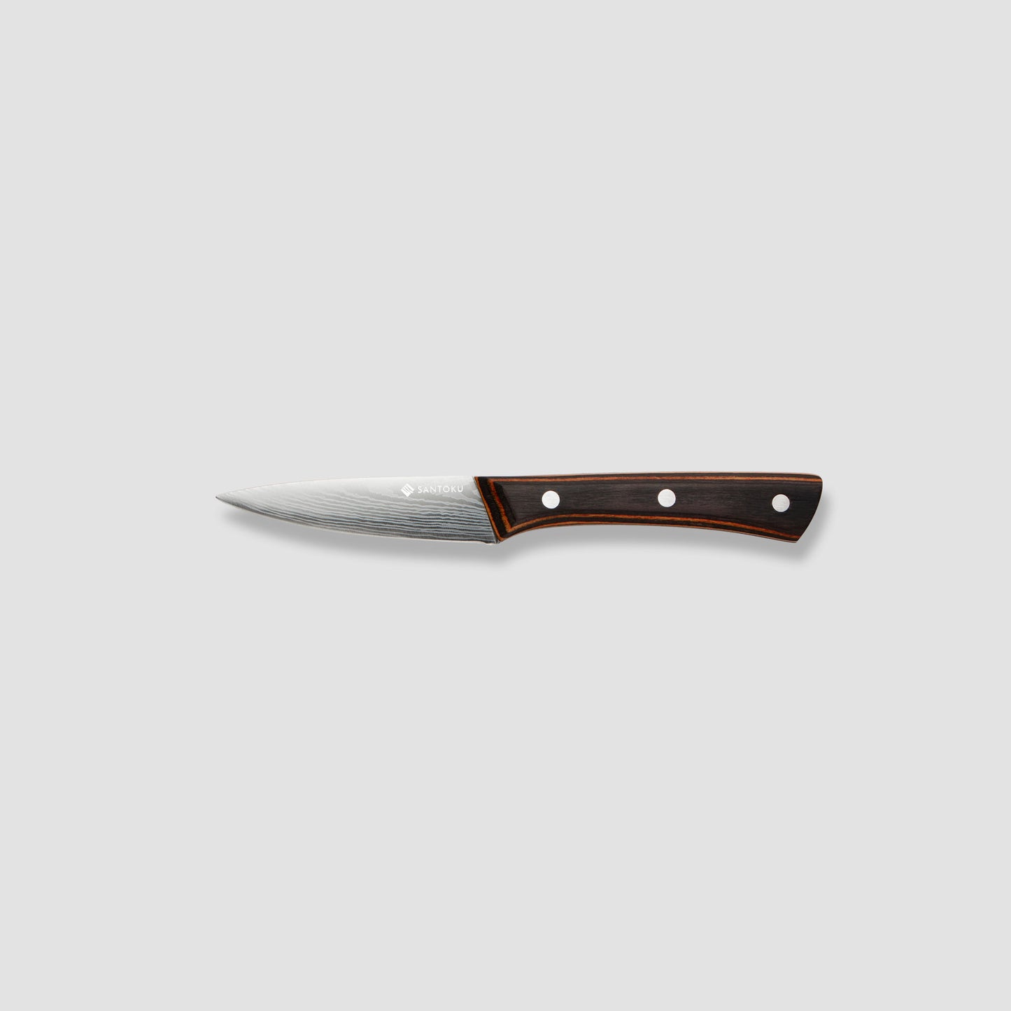 Yuhi Juego de cuchillos de cocina con diseño de Damasco de 6 piezas con mangos de madera de Pakka y caja de regalo
